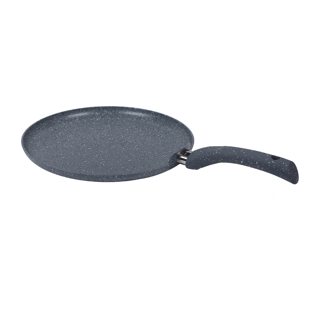 Granite 24cm Non-Stick Dosa Tawa | Induction Bottom | Soft-Touch Handles | Virgin Alumi...