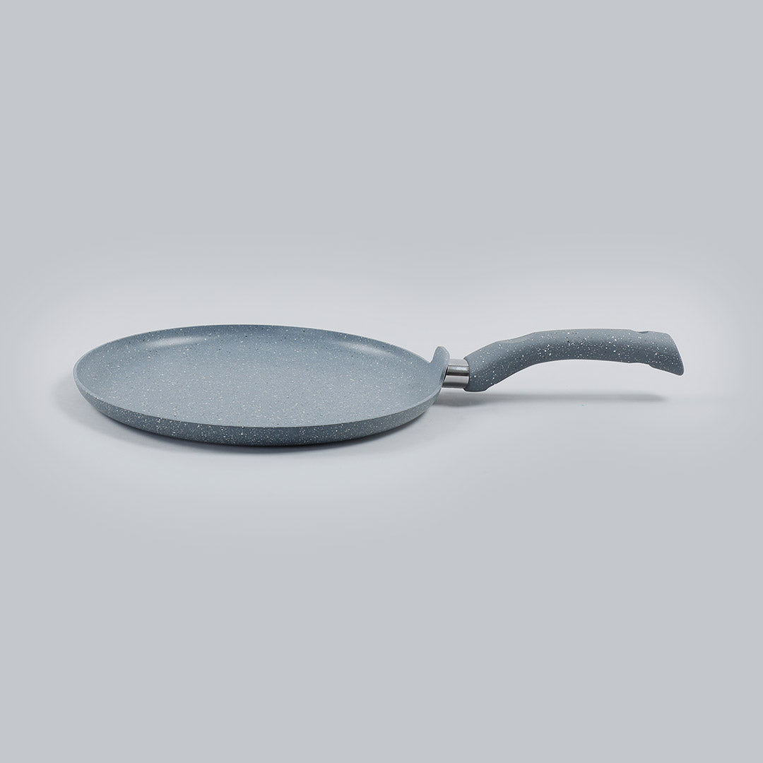 Granite 30cm Non-Stick Dosa Tawa | Induction Bottom | Soft-Touch Handles | Virgin Alumi...