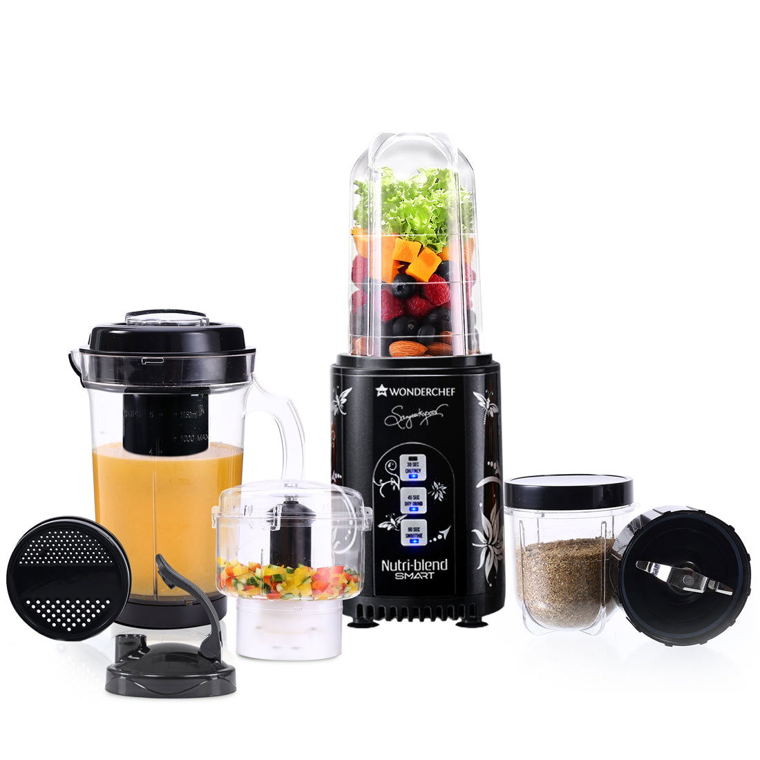 Nutri-blend Smart CKM Automatic Mixer Grinder with Dual Pulse Function | 22000 RPM | 10...