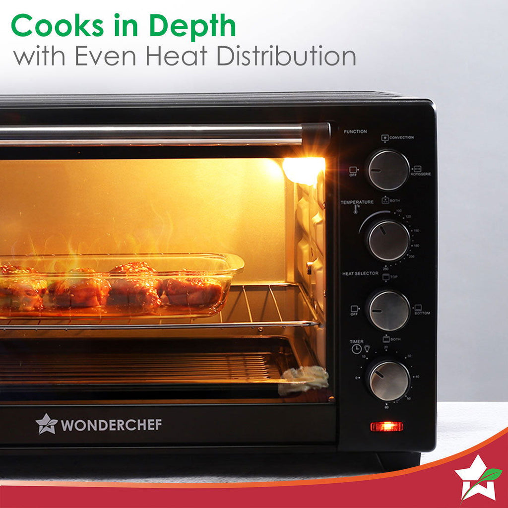 Oven Toaster Griller OTG 60 L With Rotisserie Auto Shut Off Wonderchef India