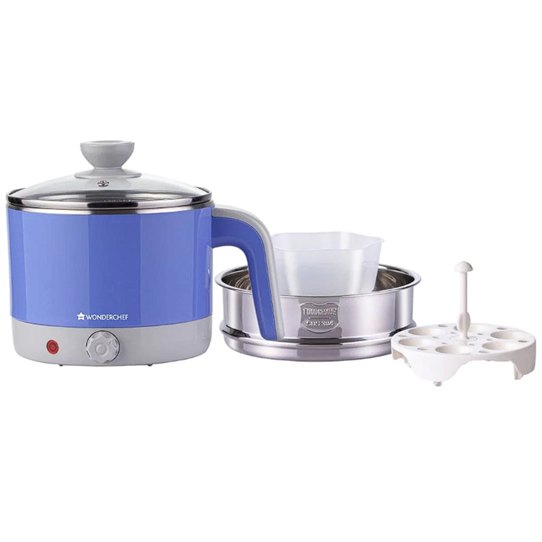 Prato Multicook Stainless Steel Cordless Electric Kettle, 1.2 Litres, 1000W, 2 Years Wa...