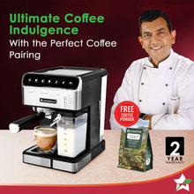 Load image into Gallery viewer, Regenta Automatic Coffee Maker | 20-bar Pressure | Automatic Milk Steamer | 2 Year Warranty