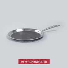 Load image into Gallery viewer, Stanton Stainless Steel 30 cm Nonstick Dosa Tawa | Non Stick Tawa | 2.5 mm | Black