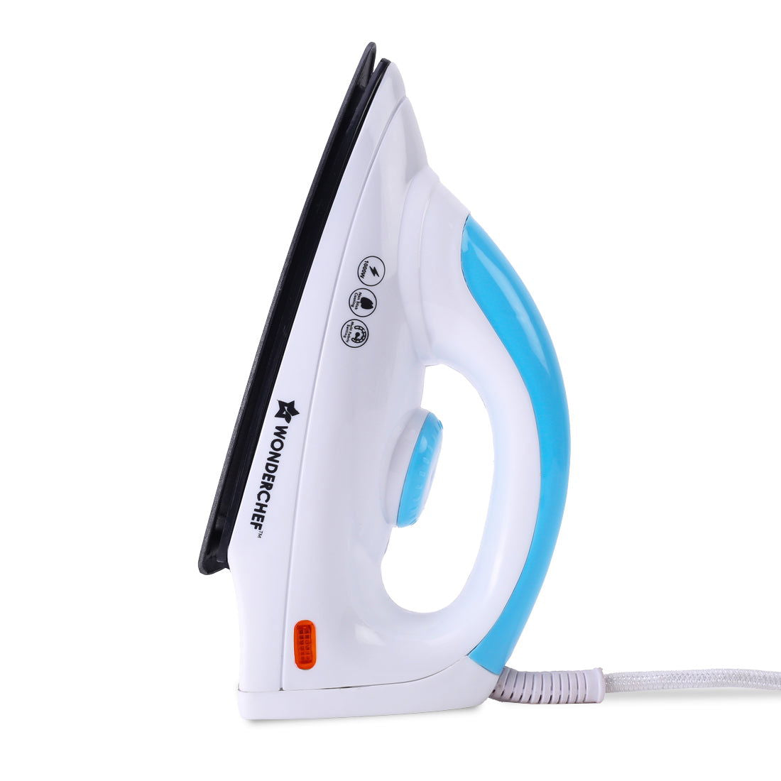 Swift Dry Iron | 1000W | Non-Stick Coated Sole Plate | Button Groove | Precision Tip | ...