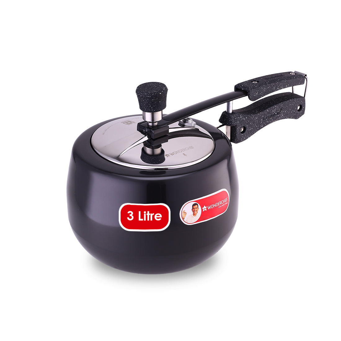 Taurus Hard Anodized 3L Inner Lid Pressure Cooker | Soft Touch Handles for Durability ...