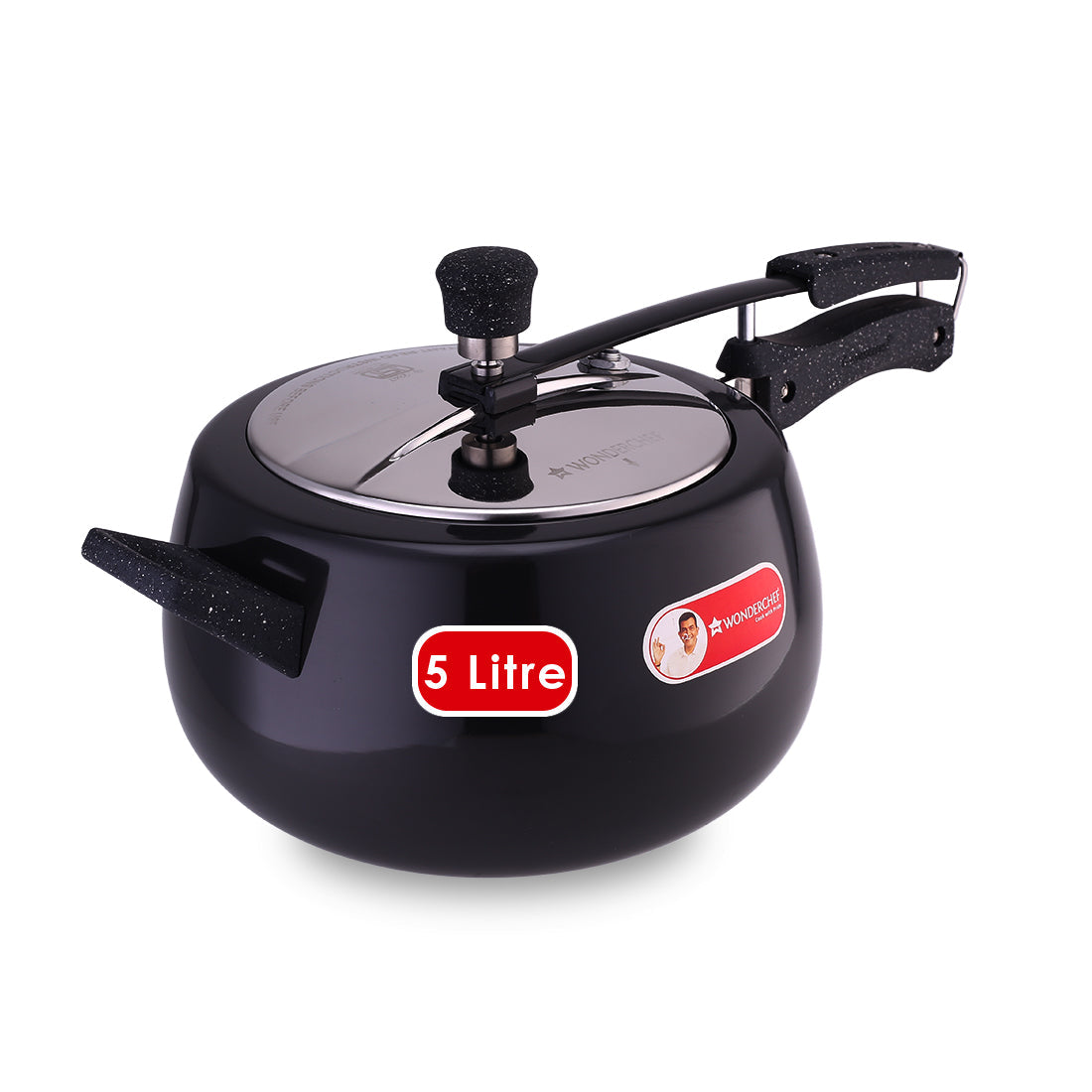 Taurus Hard Anodized 5L Inner Lid Pressure Cooker | Soft Touch Handles for Durability |...