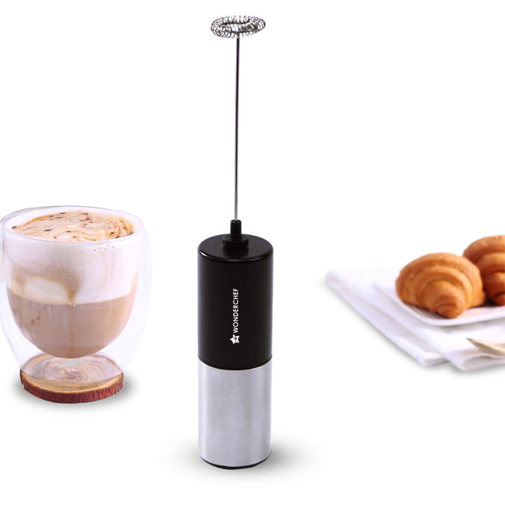 Wonderchef Regalia Milk Frother Rich and Creamy Froth in Seconds Stainless Steel