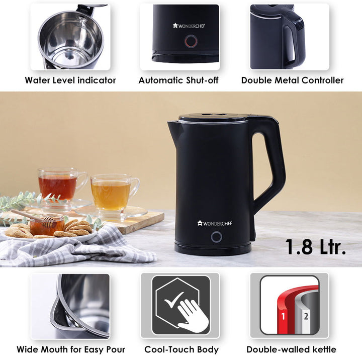 Wonderchef Wonderchef Renewed Cool Touch Electric Kettle 1.8L