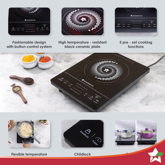 Wonder Cook Wonderchef Renewed Easy Cook 2000W Infrared Hot Plate