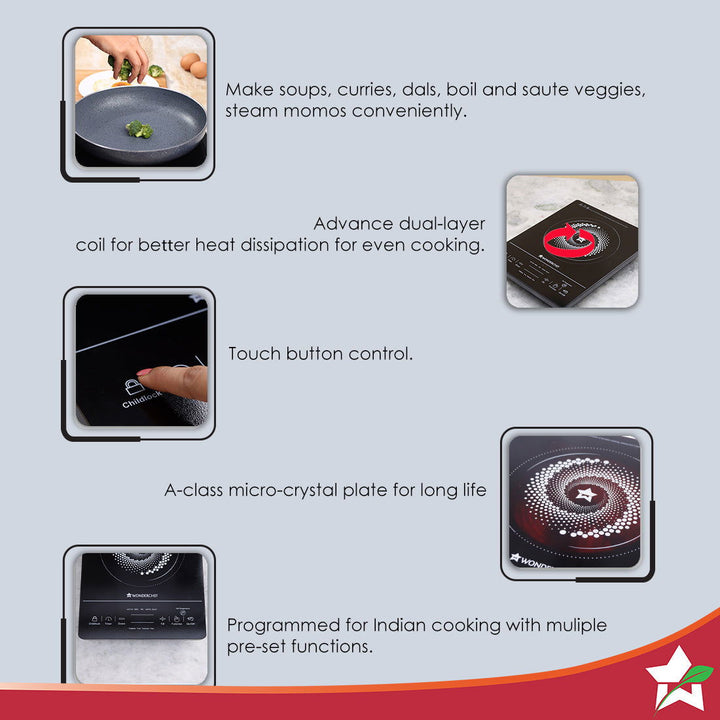 Wonder Cook Wonderchef Renewed Easy Cook 2000W Infrared Hot Plate