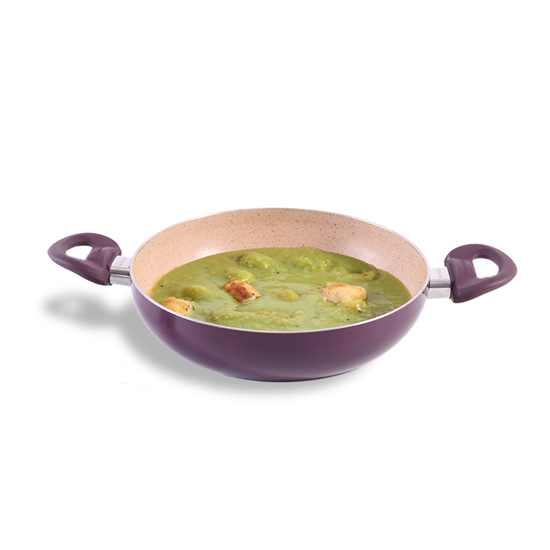 Wonderchef Renewed Milano 24cm Kadhai (without Lid) | Meta Tuff Non-Stick Coating | Pur...