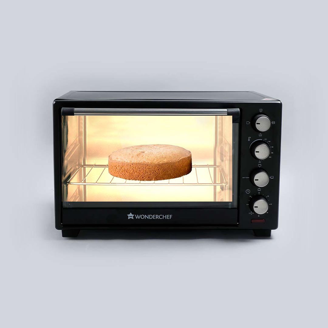 Wonderchef Renewed Oven Toaster Griller (OTG) - 28L | Black with Rotisserie | Auto-shut...