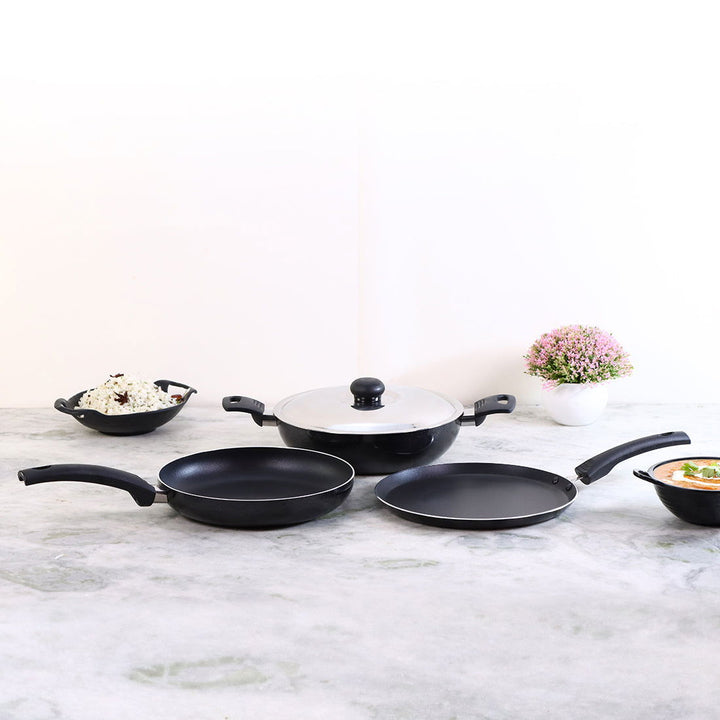 Cooking Set Wonder Wonderchef Renewed Platinum Plus Non-Stick Cookware Set of 4 | Kadhai
