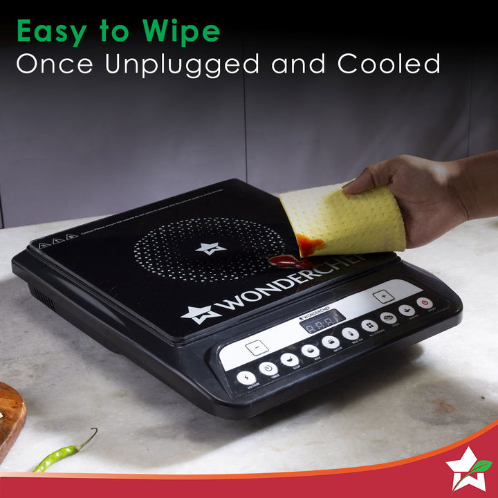 Wonderchef Wonderchef Renewed Power 1400W Induction Cooktop 11 Pre-Sets