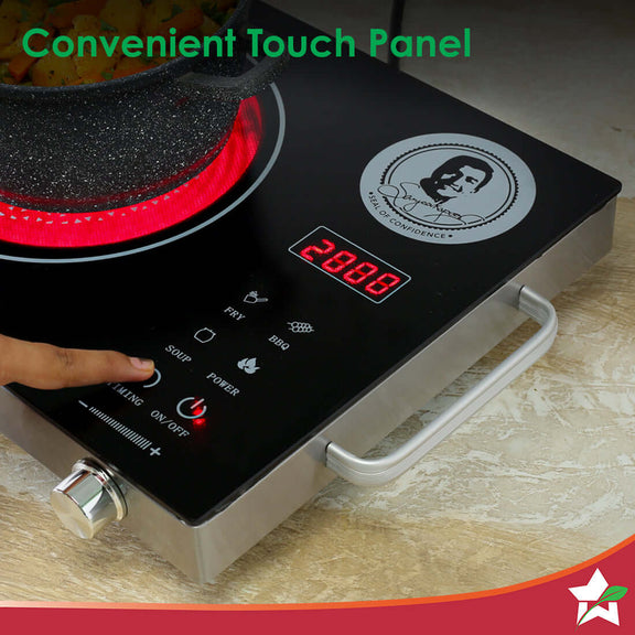 Easy Cook Infrared Cooktop | 2200 Watt Induction Cooktop | LED Digital