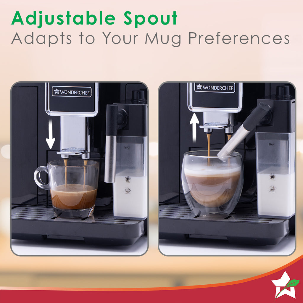 Regenta Fully Automatic Coffee Machine | For brewing Americano, Cappuccino, Latte, Macchiato, Flat White, Espresso | Bean-To-Cup Coffee at 19 bar pressure