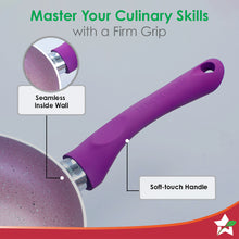 Load image into Gallery viewer, Royal Velvet Non-stick 24cm Fry pan I Induction Ready | Soft-touch handles |Non – Toxic I Virgin Aluminium| 3 mm thick | 1.8 litres | 2 year warranty | Purple