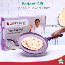 Load image into Gallery viewer, Royal Velvet Non-stick 30cm Dosa Tawa I Induction Ready | Soft-touch handles |Non – Toxic I Virgin Aluminium| 3 mm thick | 1.8 litres | 2 year warranty | Purple