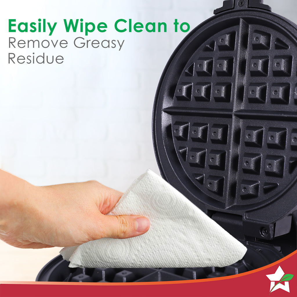 Flip Belgian Waffle Maker with Non-Stick Coating for Individual 1