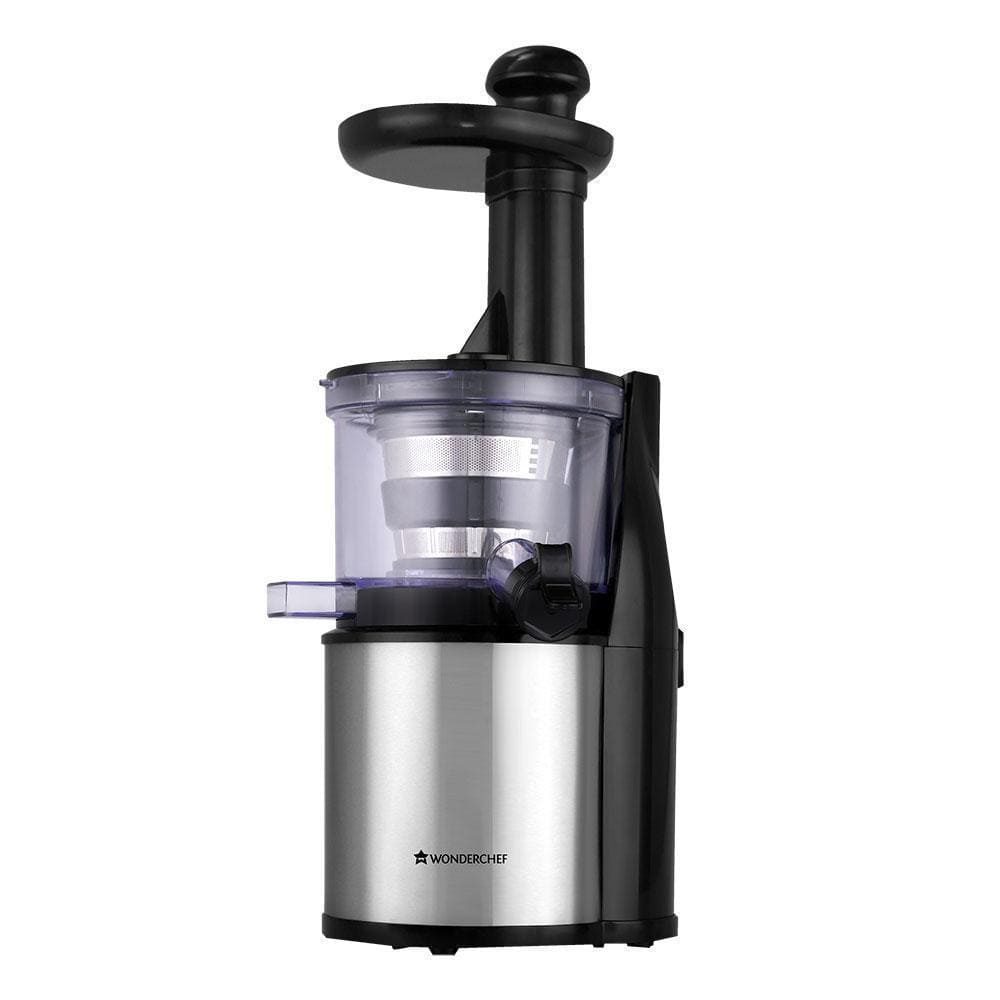Compact Cold Press Slow Juicer, High Juice Yield, Powerful DC Motor, Slow Squeezing Te...