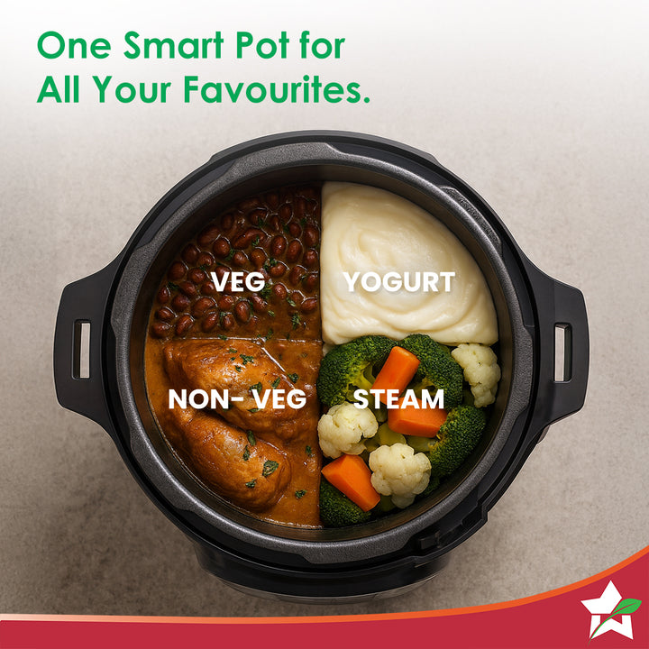 Wonderchef Nutri-Pot 3L | Smart Pressure Cooker for Cooking