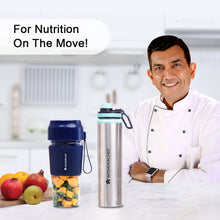 Load image into Gallery viewer, Nutri-cup Portable Blender + Sippy Stainless Steel Bottle, Gift Combo, For Family and Friends, Gift for Diwali and Other Festivals, House Warming