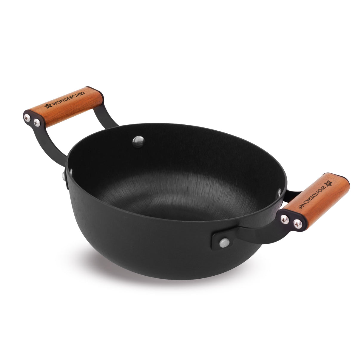 Ferro Light-weight Cast-iron Kadhai | 20cm | Pre-seasoned with 100% Vegetable Oil | 40%...