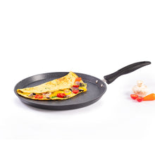 Load image into Gallery viewer, Duralite Die-cast 28 cm Dosa Tawa | 5 Layer Healthy Duramax Non-Stick Coating | Soft Touch Handle | Pure Grade Aluminium | PFOA Free | 2 Year Warranty | Grey