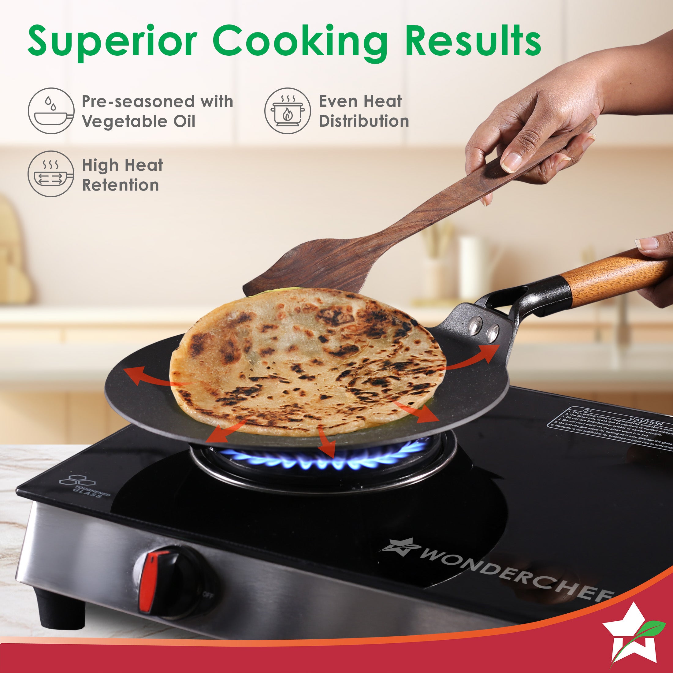 Buy Wonderchef Ferro 26cm Cast Iron Roti Tawa Online