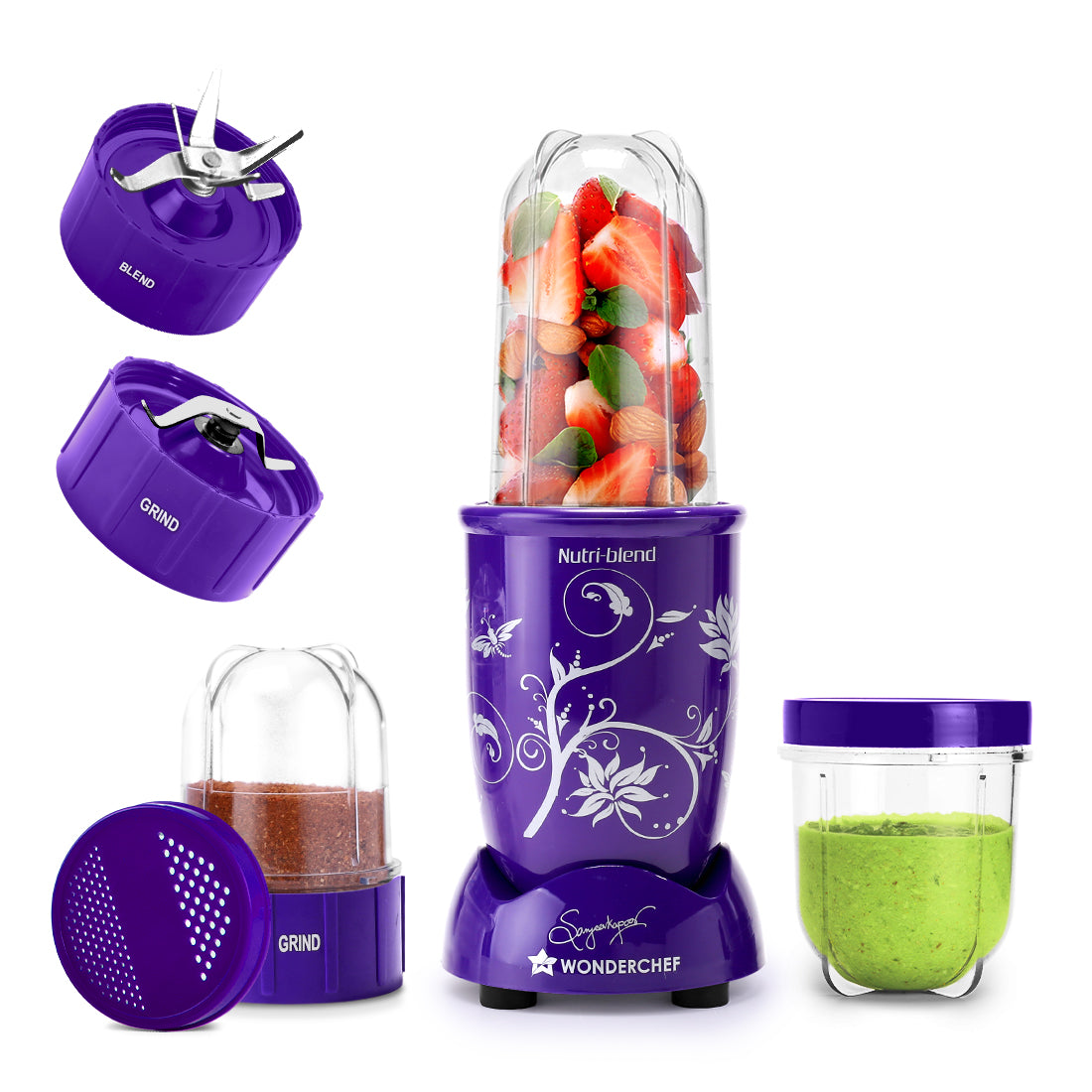 Nutri-blend 500W Mixer Grinder, 22000 RPM Motor, Smoothie Maker, Masal