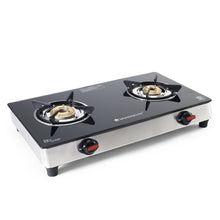 Load image into Gallery viewer, Galaxy 2 Burner Auto Cooktop | 6mm Toughened Glass | Piezo Auto Ignition | 2 Years Warranty