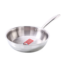 Load image into Gallery viewer, Nigella Tri-ply Stainless Steel 20 cm Fry Pan | 1.1 Litre | 2.5mm Thickness | With Induction base | Compatible with all cooktops | Riveted Cool-Touch Handle | 10 Year Warranty