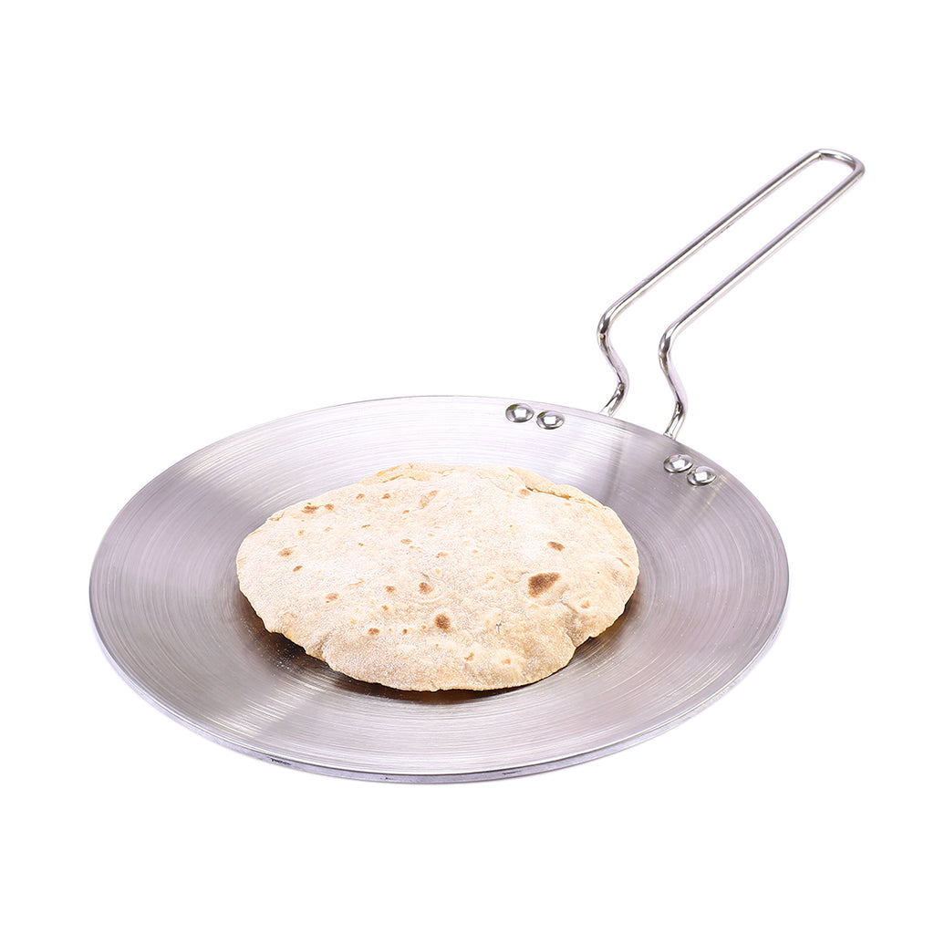 Nigella 3-Ply 26 cm Roti Tawa | Non-Stick Tawa | 4mm Thickness | Induction base | Compatible with all cooktops | Riveted Cool-Touch Handle | 10 Year Warranty
