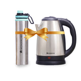 Crescent Kettle 1.8L + Sippy Stainless Steel Bottle, Gift Combo, For Family and Friends, Gift for Diwali and Other Festivals, House Warming