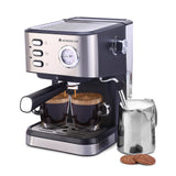 Regenta Espresso Coffee Machine, 19-bar, Make Espressos, Cappuccinos & Lattes at Home, With Steamer, Metal Porta Filter, Temperature Dial, 2 Year Warranty