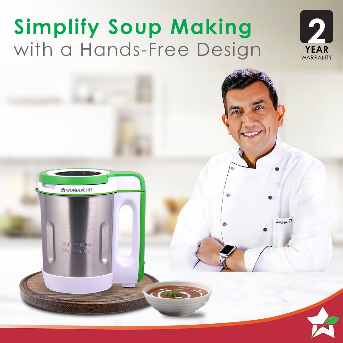Wonderchef Soup Maker 1 L | Soup Maker Machine Online