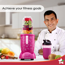 Load image into Gallery viewer, Nutri-blend GO, 22000 RPM 100% Full Copper Motor, 1 Unbreakable Jar, 400 W, 2 Years Warranty, Recipe book by Chef Sanjeev Kapoor, Pink