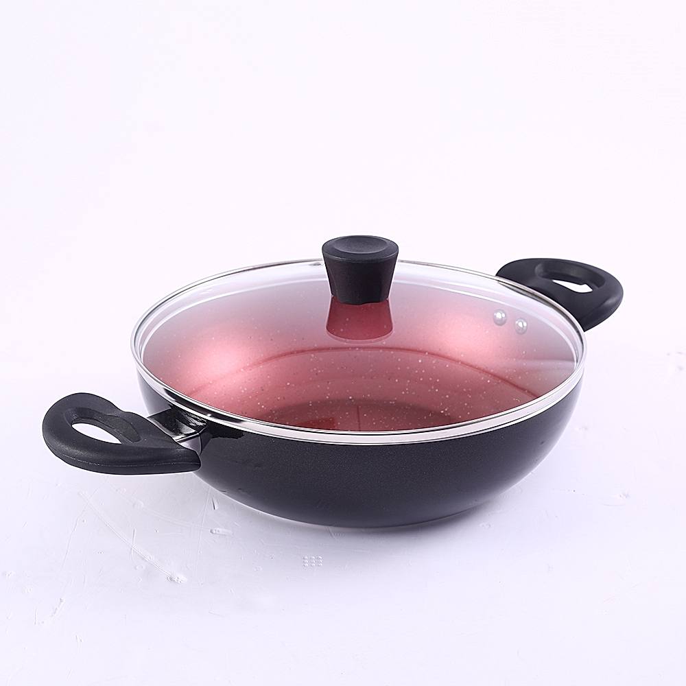 Wonderchef Renewed Evita Non-stick Wok | Induction Bottom | Cool Touch Bakelite Handles...