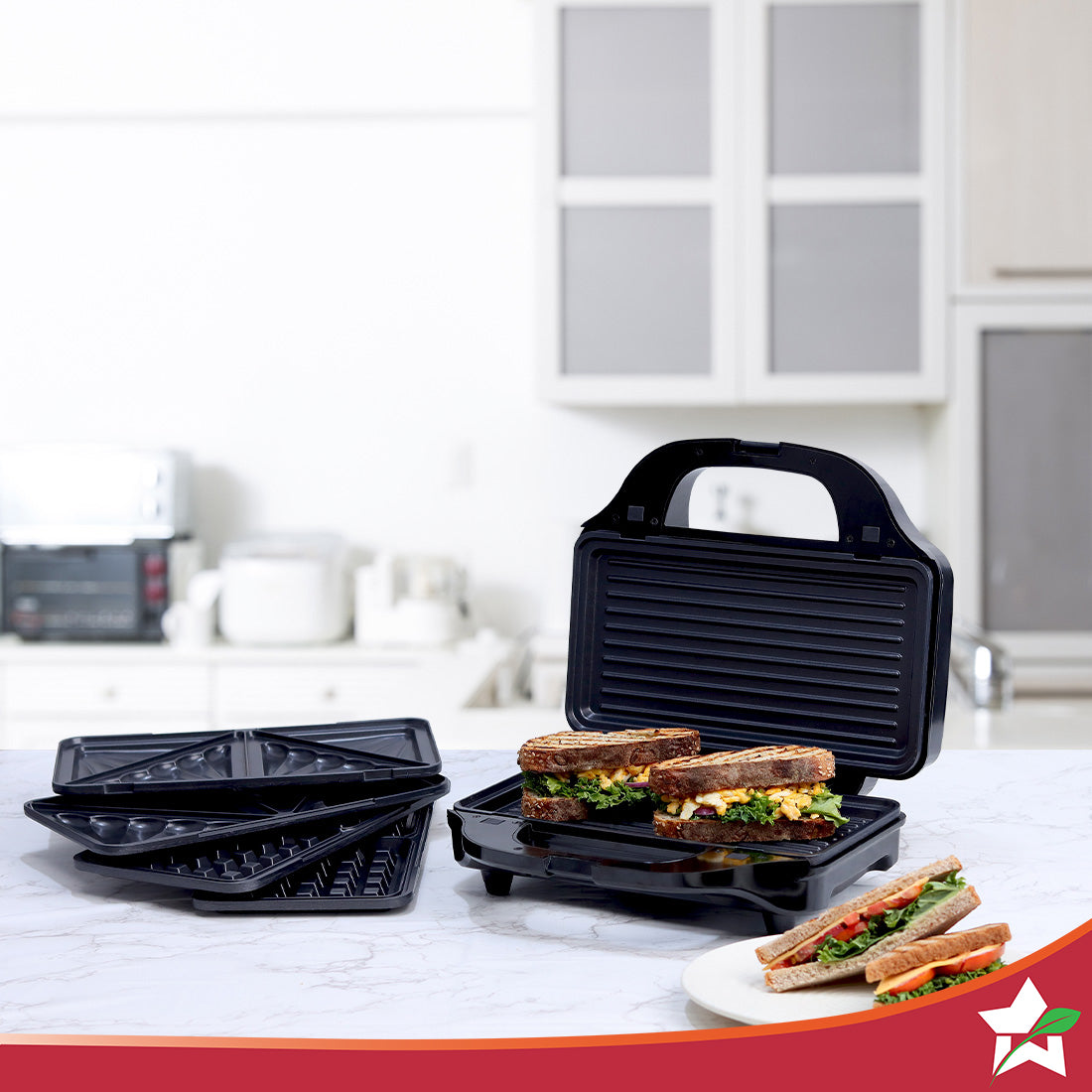 Load image into Gallery viewer, Prato Plus 3 in 1 Grill Sandwich, Grill