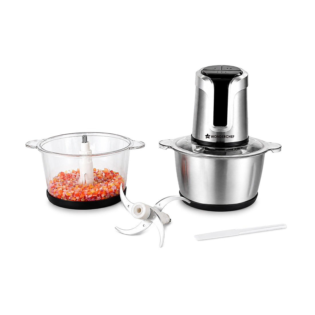 Maestro Digital Electric Chopper, Mincer, for Kitchen, 300W Motor, Sharp Stainless-stee...