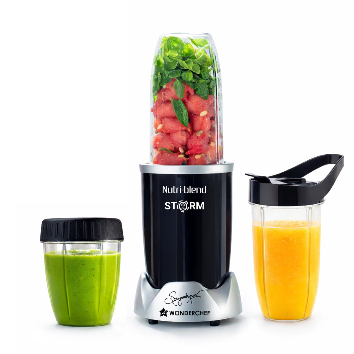 Nutri-blend Storm 1200W | 100% Copper Motor | Sharp 6-wing Stainless Steel Blade | Masa...
