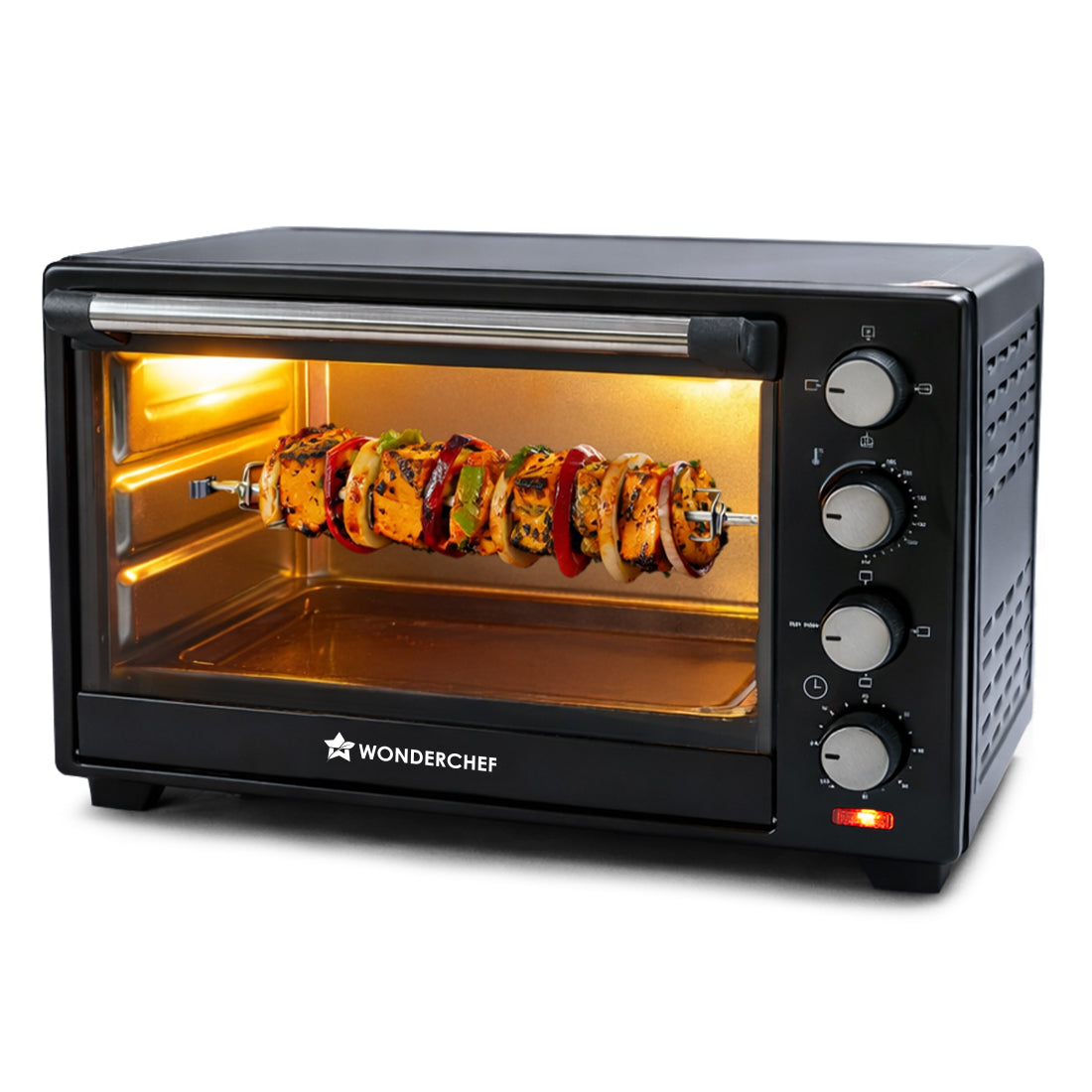 Oven Toaster Griller (OTG) - 28 Litres, Black - with Rotisserie,Auto-shut off, heat-res...