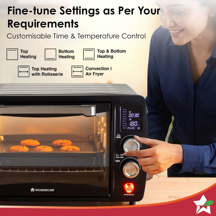 Wonderchef Digital OTG Oven Toaster Griller 23L