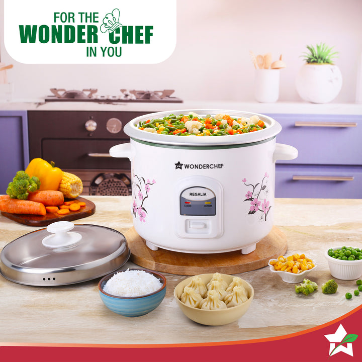 Regards Rice Cooker Regalia Electric Rice Cooker | 1.8 L, 700W | Non-stick Bowl Serves 4-6