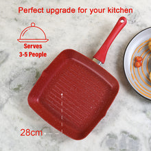 Load image into Gallery viewer, Royal Velvet Grill Pan + Teramo Serving Quarter Plates