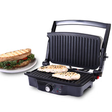 Load image into Gallery viewer, Sanjeev Kapoor Tandoor| Electric Contact Grill &amp; Sandwich Maker |3-in-1 Appliance|1500 Watt|180 Degree Grilling|Cool Touch Handle|Auto Shut Off|LED Indicator|2 Year Warranty|Black &amp; Silver