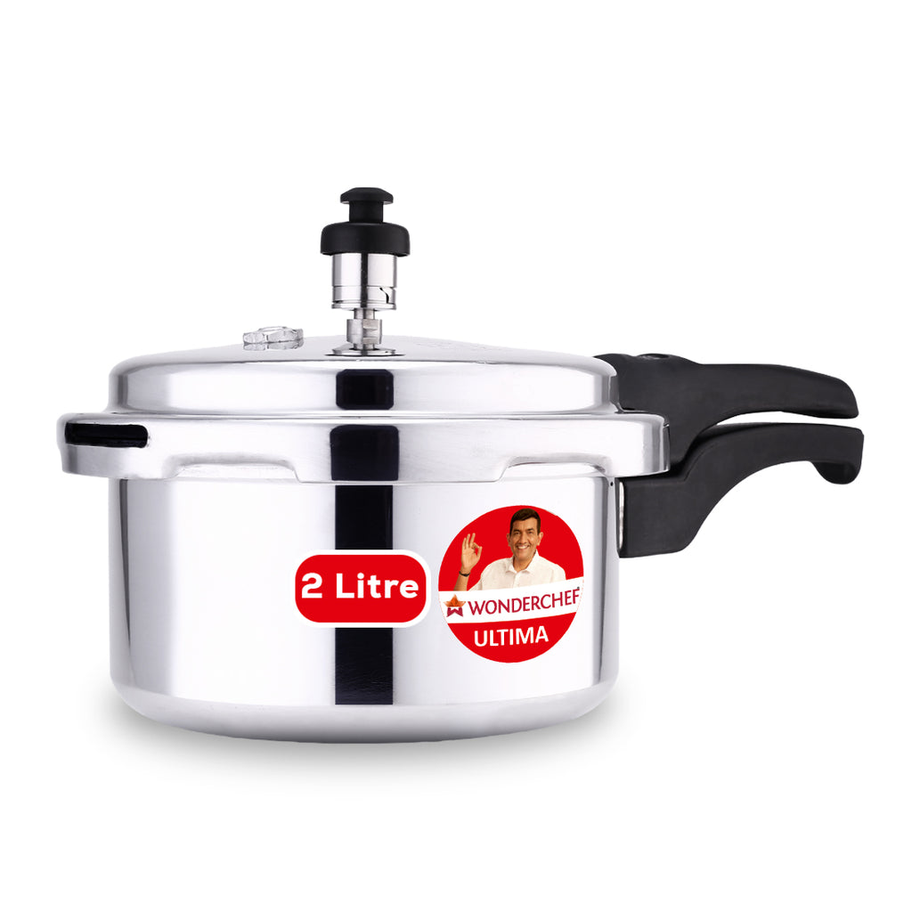 Ultima Induction Base 2L Aluminium Pressure Cooker With Outer Lid