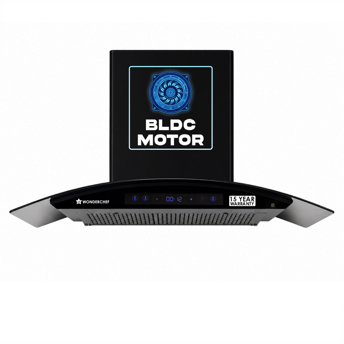 Ultra Curve 90cm Filterless Auto-clean Kitchen Chimney with Oil Collector, BLDC Motor, ...