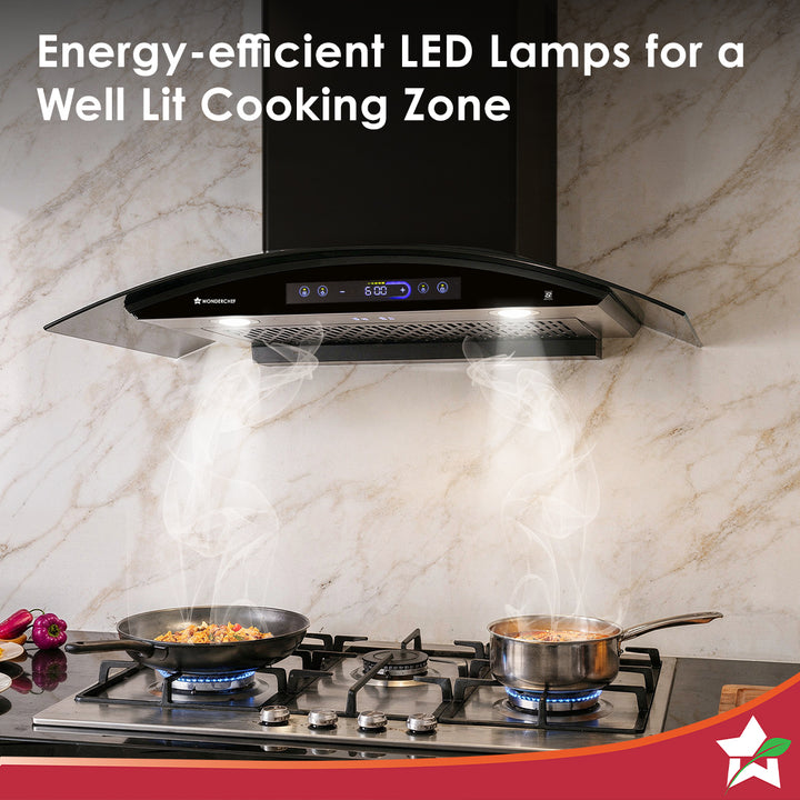 Wonderchef Ultra Curve 90cm BLDC Motion Sensor Chimney