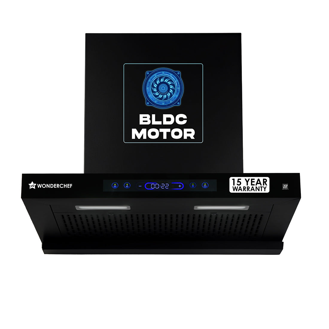 Ultra Sleek 60cm Filterless Auto-clean Kitchen Chimney with Oil Collector, BLDC Motor, ...